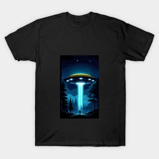 Men and UFO T-Shirt